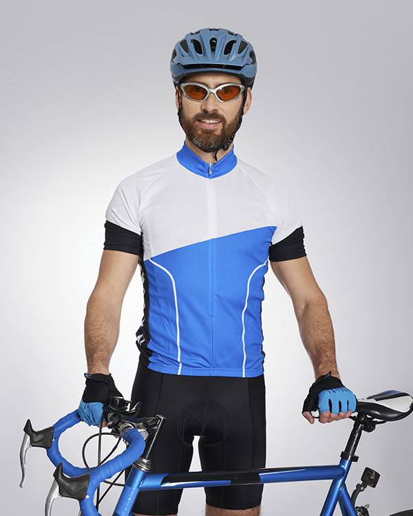 Uniforme de ciclismo em lycra com sublimação total e design personalizado
